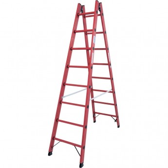 Диэлектрическая двухсторонняя стремянка KRAUSE 2х8 ступеней Диэлектрическая двухсторонняя стремянка KRAUSE 2х8 ступеней