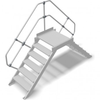 Переход с платформой KRAUSE 6 ступеней 800 мм 60° Переход с платформой KRAUSE 6 ступеней 800 мм 60°