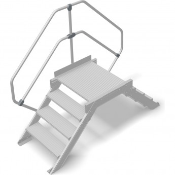 Переход с платформой KRAUSE STABILO 826237, 4 ступени 800 мм 45° Переход с платформой KRAUSE STABILO 826237, 4 ступени 800 мм 45°