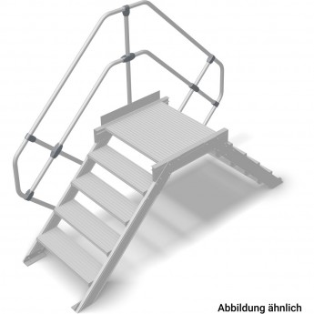 Переход с платформой KRAUSE STABILO 826848, 5 ступеней 600 мм 60° Переход с платформой KRAUSE STABILO 826848, 5 ступеней 600 мм 60°