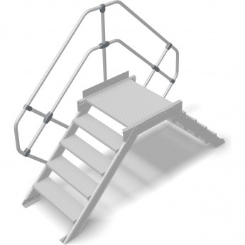 Переход с платформой KRAUSE STABILO 826244, 5 ступеней 800 мм 45° Переход с платформой KRAUSE STABILO 826244, 5 ступеней 800 мм 45°