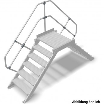 Переход с платформой KRAUSE STABILO 826053, 6 ступеней 600 мм 45° Переход с платформой KRAUSE STABILO 826053, 6 ступеней 600 мм 45°