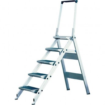 Складной трап с откидным барьером 5 ступенек KRAUSE STABILO 810274 Складной трап с откидным барьером 5 ступенек KRAUSE STABILO 810274