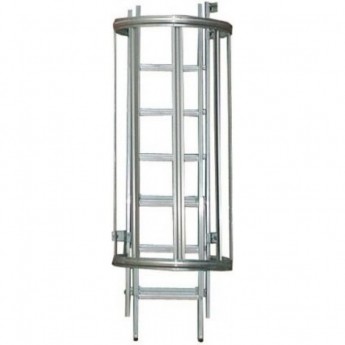 Стационарная лестница KRAUSE для оборудования, сталь, 13,16 м с переходами Стационарная лестница KRAUSE для оборудования, сталь, 13,16 м с переходами
