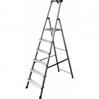 Стремянка с большой полкой 6 ступеней KRAUSE MONTO SAFETY 126344 Стремянка с большой полкой 6 ступеней KRAUSE MONTO SAFETY 126344