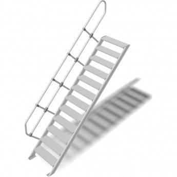 Трап стационарный KRAUSE 12 ступеней, ширина 1000 мм 60°