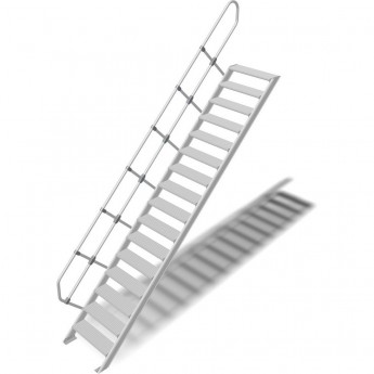 Трап стационарный KRAUSE 16 ступеней, ширина 600 мм 60° Трап стационарный KRAUSE 16 ступеней, ширина 600 мм 60°