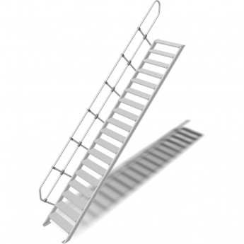 Трап стационарный KRAUSE 18 ступеней, ширина 1000 мм 60° Трап стационарный KRAUSE 18 ступеней, ширина 1000 мм 60°